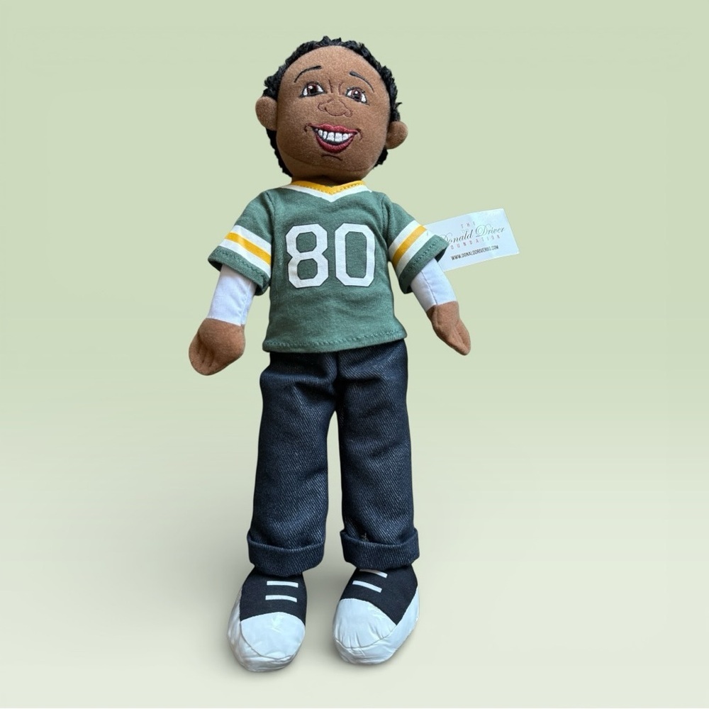 Rare GB Packers Quickie Doll by Donald Driver & The Manhattan Toy Company